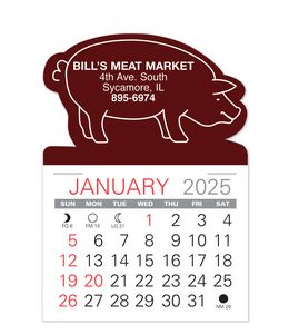 Pig Shape Value Stick Adhesive Calendar