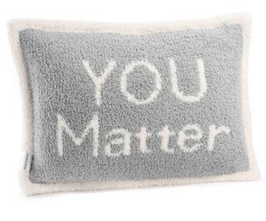 Pillow Sham - You Matter - Chenilla Cloudâ„¢ - Stone / Creme - 13*19