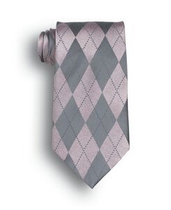 Pink Argyle Silk Tie