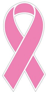 Pink Ribbon Decal (Set of 12)