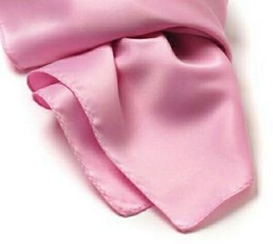 Pink Silk Scarf - 8"x45"