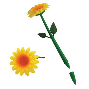 Plastic Flower Pen