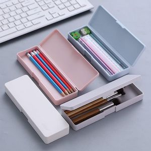 Plastic Pencil Case Storage Organizer Box