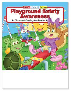 Playground Safety Awareness Coloring Book Fun Pack
