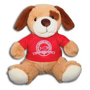 Plush Buddies 9" Sitting Dog w/ Eye Spot