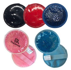 Plush Circle Gel Beads Hot/ Cold Pack