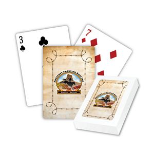 Poker Playing Cards with White Box