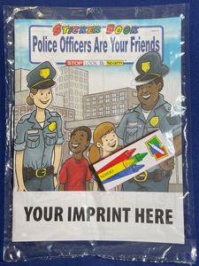 Police Officers Are Your Friends Sticker Book Fun Pack