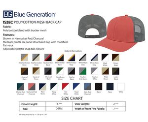 Poly/Cotton Trucker Mesh Back Cap