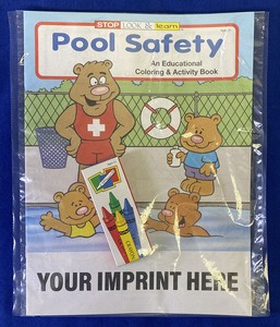 Pool Safety Coloring Book Fun Pack