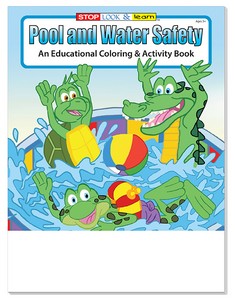 Pool and Water Safety Coloring Book Fun Pack
