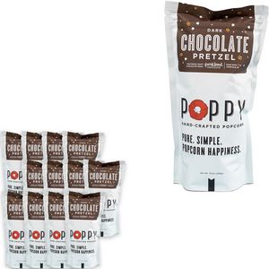 Poppy Handcrafted Popcorn Dark Chocolate Pretzel: Market Bag