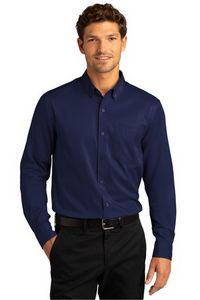 Port Authority Long Sleeve SuperPro React Twill Shirt.