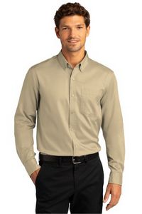 Port Authority Long Sleeve SuperPro React Twill Shirt.