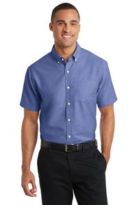 Port Authority Short Sleeve SuperPro Oxford Shirt.