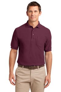 Port Authority Silk Touch Polo with Pocket.
