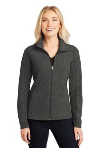 Port Authority Women's Heather Microfleece Full-Zip Jacket.