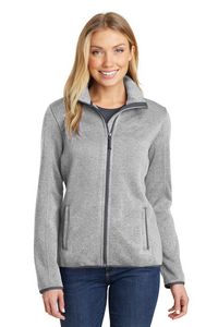 Port Authority Women's Sweater Fleece Jacket.