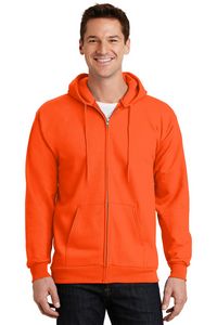 Port & Co Essential Fleece Full-Zip Hooded Sweatshirt.