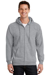 Port & Co Essential Fleece Full-Zip Hooded Sweatshirt.