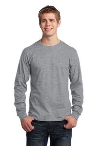 Port & Co Long Sleeve Core Cotton Tee.