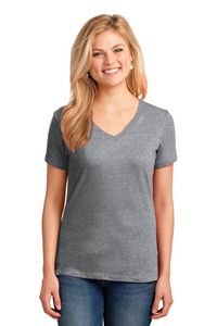 Port & Co Women's Core Cotton V-Neck Tee.