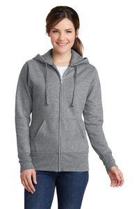 Port & Co Women's Core Fleece Full-Zip Hooded Sweatshirt.