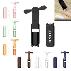 Power Bank 2-in-1 USB Charging Handheld Folding Fan