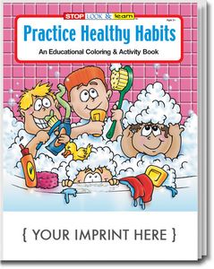 Practice Healthy Habits Coloring Book