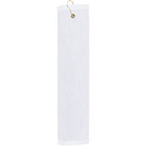 Premium Velour Golf Towel - Trifolded (White Imprinted)
