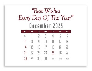 Press-N-Stick Full-Color Header Contemporary Calendar