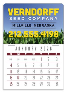 Press-N-Stick Full-Color Header Contemporary Calendar