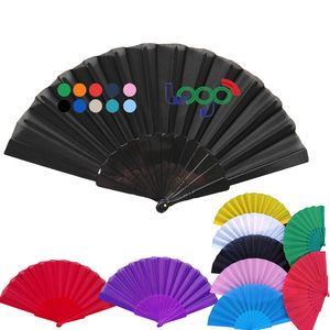 Pride Nylon Cloth Folding Fan Handheld Fans Festivals Music Concert Dance Performance