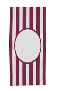 Printer Friendly College Stripe Towel