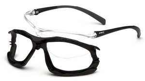 Black Frame with Clear H2X Anti-Fog Lens