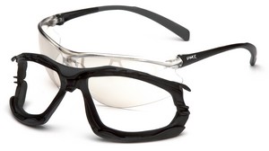 Black Frame with Indoor/Outdoor Mirror Anti-Fog Lens