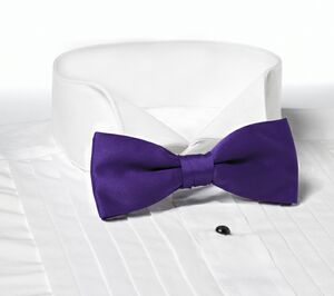 Purple Clip-On Bow Tie