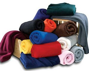 Purple Polar Fleece Full Throw Blanket