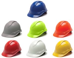 Pyramex RidgelineÂ® Vented Cap Style ANSI Type I Hard Hat with 4 Point Suspension