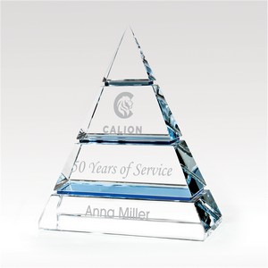 Pyramid Crystal Award 7" Tiered