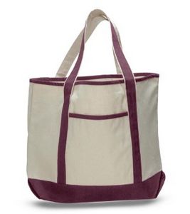 Qtees Large Canvas Deluxe Tote Bag