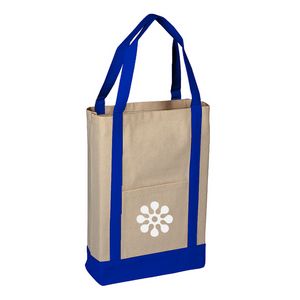 Qtees Two Tone Canvas Deluxe Tote Bag