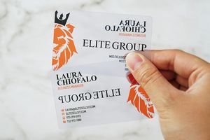 Quick Clear Plastic Business Cards