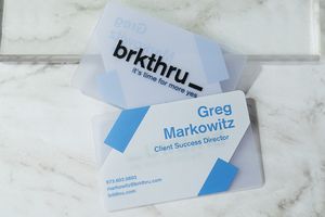 Quick Translucent Plastic Business Cards