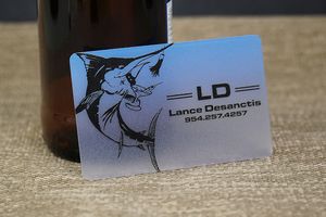 Quick Translucent Plastic Business Cards