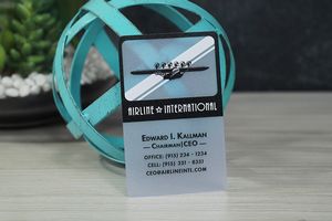 Quick Translucent Plastic Business Cards