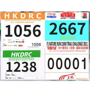 Race Numbers Running Bibs Pins Included