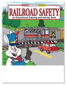 Railroad Safety Coloring Book Fun Pack