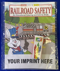 Railroad Safety Coloring Book Fun Pack