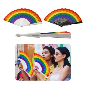Rainbow Accordion Fan